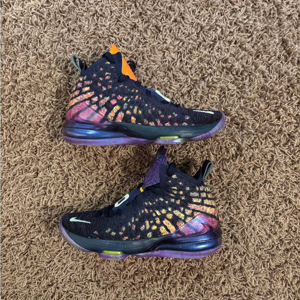 Nike LeBron James 17 Monstars. Size 4 Youth. Used. Well kept.
